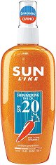 Sun Like Shimmering Tan Oil SPF 20 - пяна
