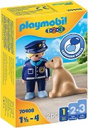 Playmobil 1.2.3 - Полицай и куче - 