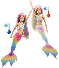 Кукла Барби русалка със сменящ се цвят - Mattel - играчка