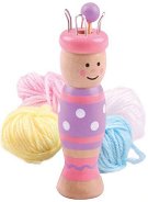 Направи сама Bigjigs Toys - Френско плетиво с дървена кукла - 