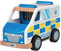 Дървена количка Bigjigs Toys - Полиция - продукт