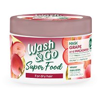 Wash & Go Super Food Grape & Macadamia Mask - маска