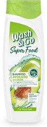 Wash & Go Super Food Avocado & Aloe Shampoo - крем