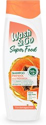 Wash & Go Super Food Papaya & Moringa Shampoo - червило
