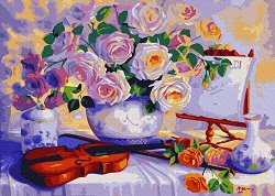 Рисуване по номера Gradientti - Романтични ноти