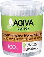 Биоразградими клечки за уши Agiva - мокри кърпички