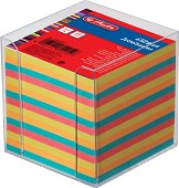 Цветно хартиено кубче с пластмасова поставка