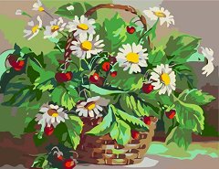 Рисуване по номера Rosa - Маргаритки и горски ягоди