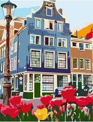 Рисуване по номера с акрилни бои - Амстердам