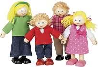 Дървени куклички Bigjigs Toys- Щастливо семейство - играчка