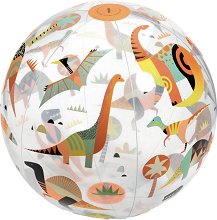 Надуваема топка Djeco - Динозаври - количка