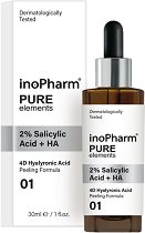InoPharm Pure Elements 2% Salicylic Acid + HA Peeling - продукт