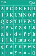 Самозалепващ шаблон - Латинска азбука