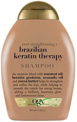 OGX Ever Straightening Brazilian Keratin Therapy Shampoo - маска