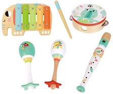 Дървени музикални инструменти Tooky Toy - 