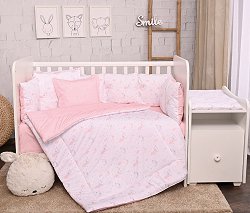 Бебешки двулицев спален комплект 5 части с обиколник Lorelli Trend - продукт