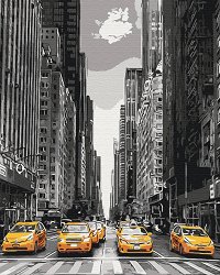 Рисуване по номера Gradientti - Ню Йорк такси