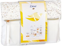Подаръчен комплект с несесер - Dove Nourishing Secrets Replenishing - крем
