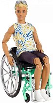 Кукла Кен в инвалидна количка - Mattel - кукла