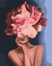 Рисуване по номера с акрилни бои - Изящното цвете