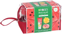 Подаръчен комплект с несесер - Nature of Agiva Roses Fruit Salad - парфюм