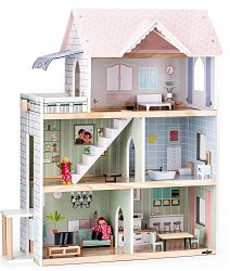 Дървена къща за кукли - Моли - играчка