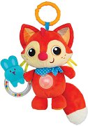 Дрънкалка с плюшена играчка лисица - Winfun - играчка