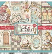 Хартии за скрапбукинг Stamperia - Алиса в огледалния свят
