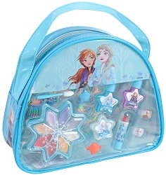 Детски комплект с гримове в чанта Disney Frozen 2 - душ гел