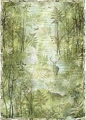 Декупажна хартия Stamperia - Зелена гора