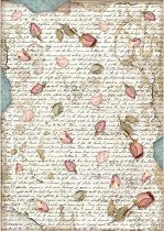 Декупажна хартия - Листа от рози