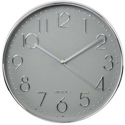 Стенен часовник Hama Elegance Silver & Grey
