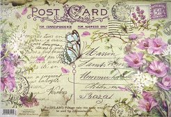 Декупажна хартия Stamperia - Пощенска картичка