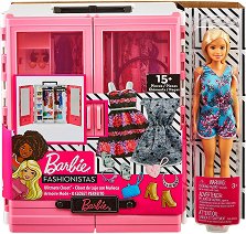 Кукла Барби с гардероб - Mattel  - кукла