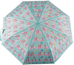 Сгъваем чадър Floss and Rock - Фламинго - раница