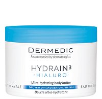 Dermedic Hydrain³ Hialuro Ultra-Hydrating Body Butter - сапун