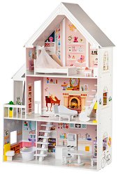 Дървена къща за кукли - Moni Cinderella - 