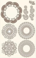 Фигурки от бирен картон Rosa - Дантелени кръгове