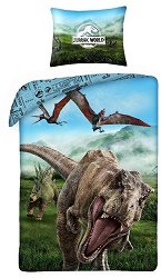 Детски двулицев спален комплект от 2 части - Jurassic World - 