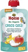 Holle - Био забавна плодова закуска с ябълка, манго и кокос - 