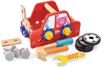 Дървени инструменти в куфарче - Малкият автомонтьор - играчка