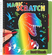 Динозаври: Магическа мини скреч книжка за оцветяване - 