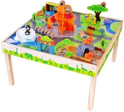 Дървена маса - Зоологическа градина - 