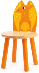 Детско дървено столче с облегалка Bigjigs Toys - Птеродактил - 