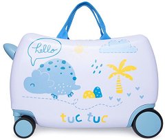 Детски куфар с колелца Tuc Tuc Hello Dino - 
