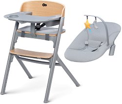 Столче за хранене 4 в 1 KinderKraft Livy Wood - 