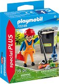Фигурка - Playmobil Уличен чистач - 