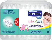 Биоразградими бебешки клечки за уши Septona Baby - 