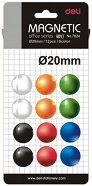Цветни магнити за бяла дъска Deli ∅ 2 cm