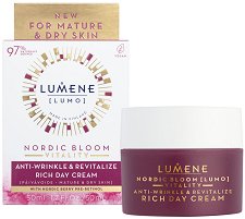 Lumene Lumo Anti-Wrinkle & Revitalize Rich Day Cream - душ гел